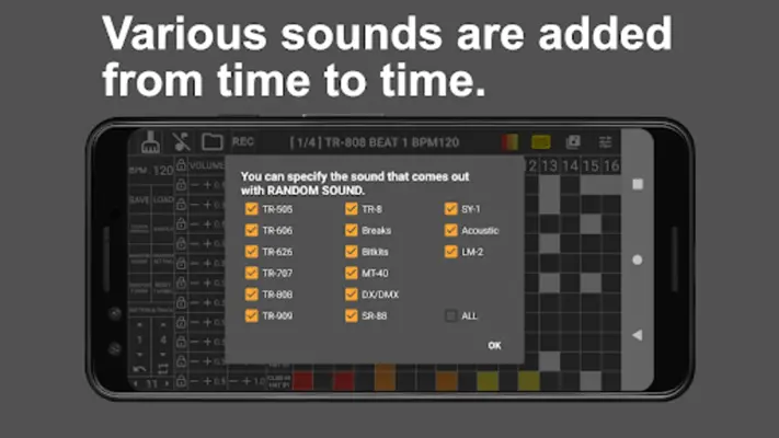 808 Drum Pad & Sequencer android App screenshot 1