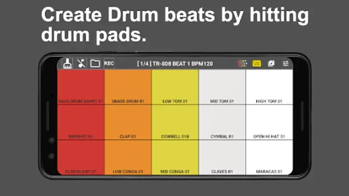 808 Drum Pad & Sequencer android App screenshot 3