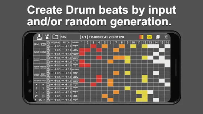 808 Drum Pad & Sequencer android App screenshot 4